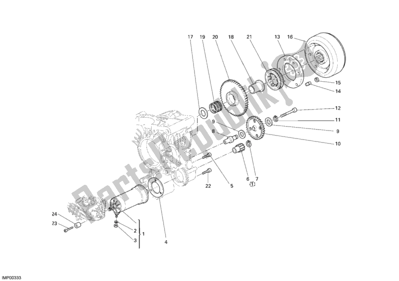 Todas las partes para Motor De Arranque de Ducati Sportclassic Sport 1000 2007